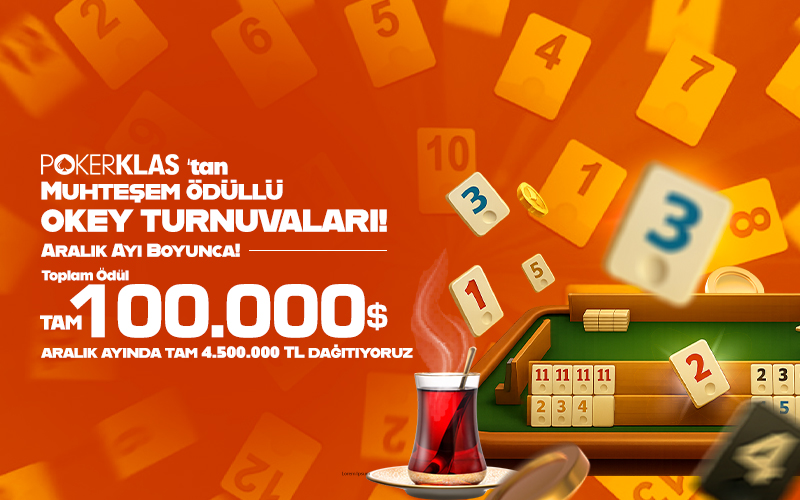 Okey Turnuvası 40.000$ Ödüllü