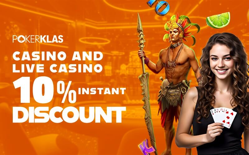 LIVE CASINO AND CASINO 10% INSTANT DISCOUNT